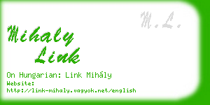 mihaly link business card